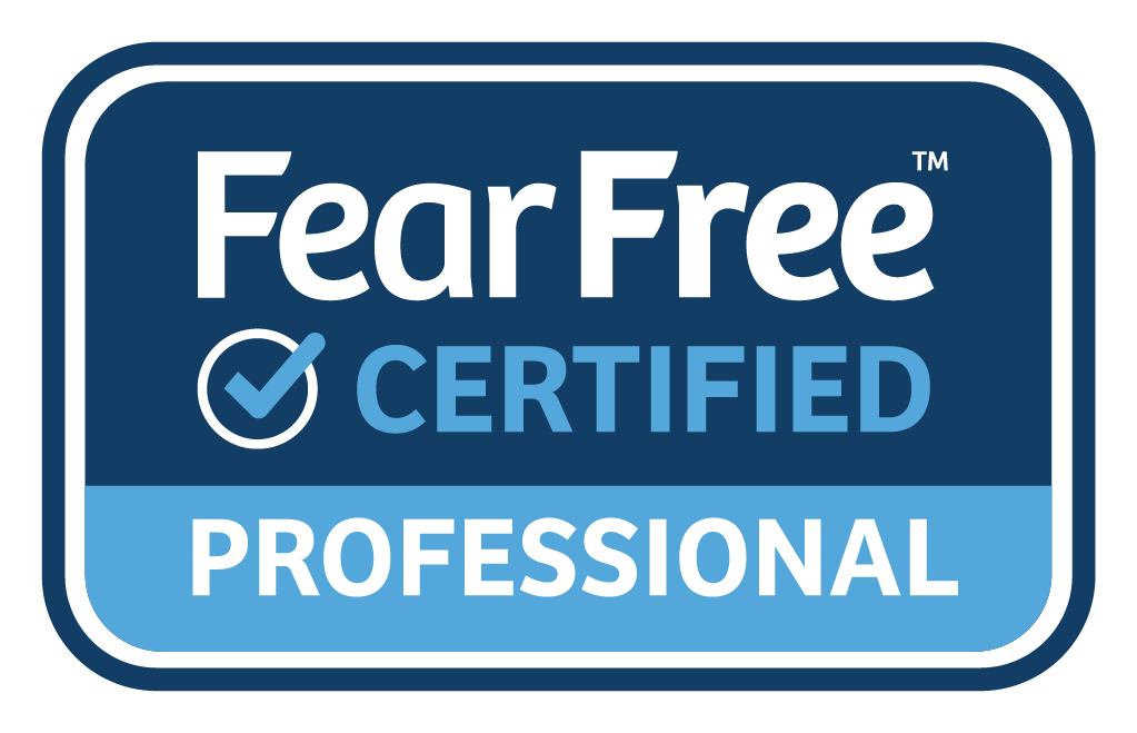 Fear Free certified veterinary team at Cobb & Co. Veterinary Clinic in Elgin, IL